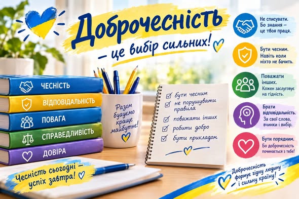 У Староостропільському ліцеї відбувся Тиждень доброчесності — важливий час для формування в учнів ро